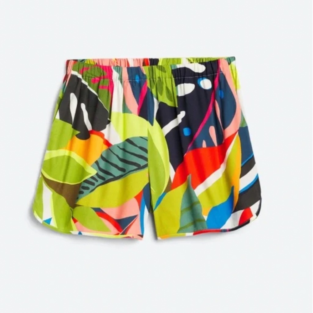 🌸🦜 Trina Turk Dazzle Shorts multicolor tropical palm print